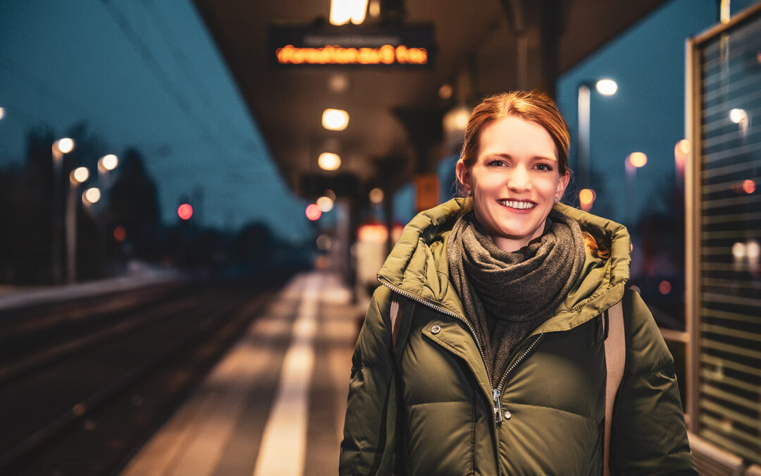 Vorsicht an der Bahnsteigkante