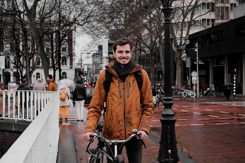 Nils Steinhäuser von der Dutch Cycling Company in Utrecht