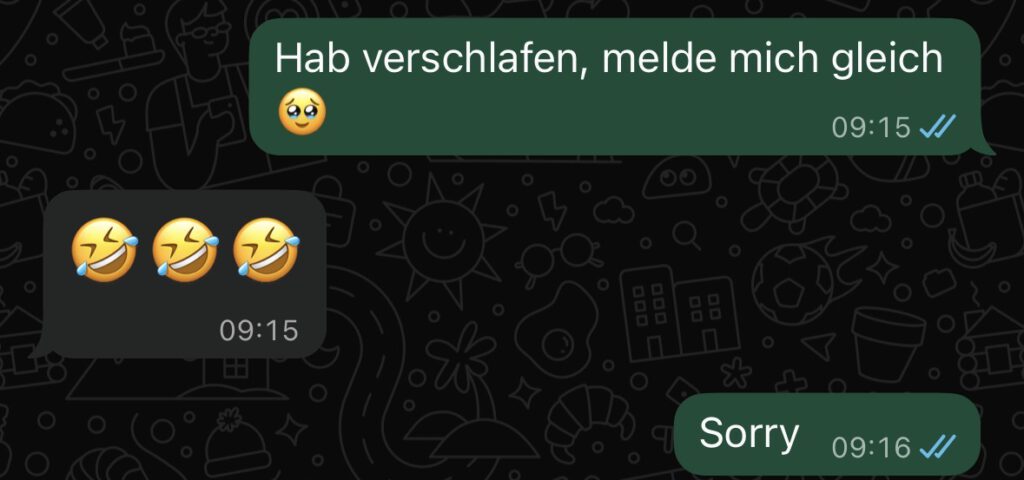 Manchmal beginnt die Arbeit am Magazin ein bisschen später